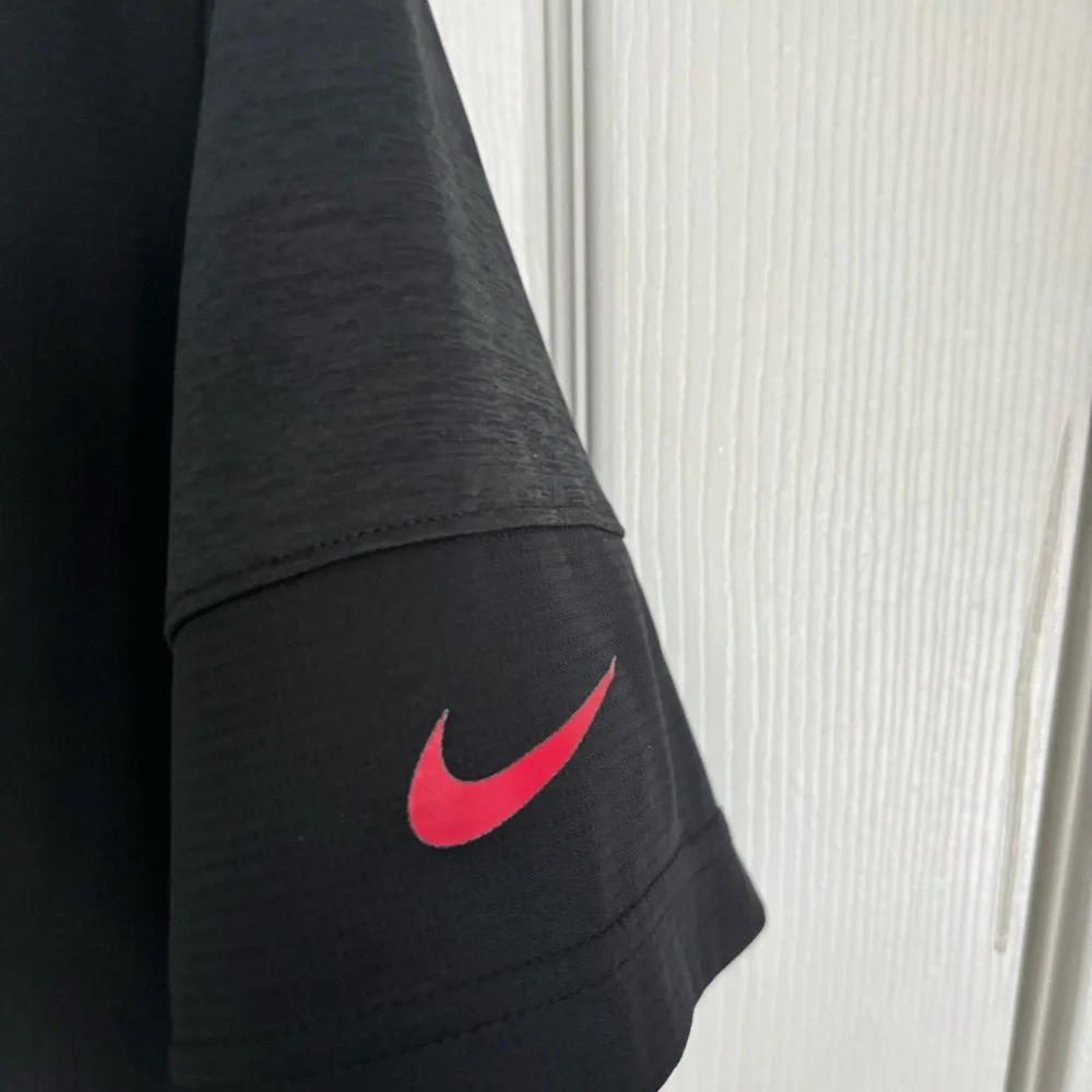 NFL Dri-Fit Black/gray/Red Mens‎ Nike Short Sleeve Tee On field Apparel Size L